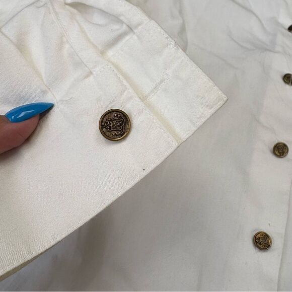 Vintage Sharon Young Westy Scotty Dog Shirt Button Embroidered size 6 - Picture 4 of 10